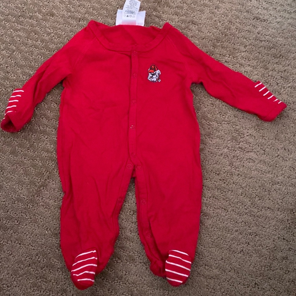 Georgia Bulldog onesie